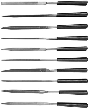 Juego De Limas Aguja Metal, Escofina Madera for Pulido Metales, Herramientas Mano, Acero, Lima for, Vidrio, Piedra, Tallado, 10 Uds