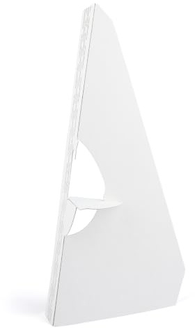 Lineco Cardboard Easel Backs, Self Stick Stand, 15 Inch, White, 25 Pack