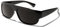 ShadyVEU Basik Eyewear – Super Original Old School Eazy E Gangster Dark Lens Sonnenbrille, Schwarzer Rahmen / Super Dark Black Lens, Medium