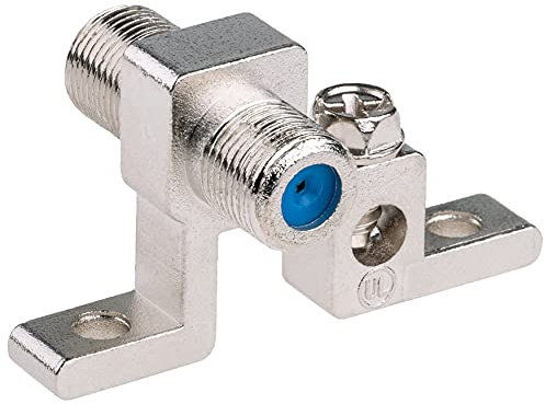 DUR-line Erdungsblock DEB 1-Fach aus hochwertigem Guss - Schirmungsmaß > 90 dB - SAT/Kabel/UKW/DVB-T