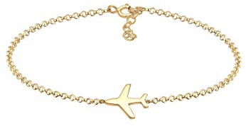 Elli Armband Damen Flugzeug Travel Reise Filigran 925 Silber