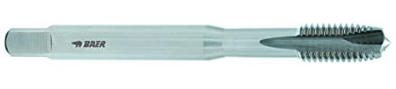 Baer Maschinengewindebohrer M6 HSSG Form B Gewindeschneider - Größe M 6 x 1,0 - DIN 371 Maschinen Gewinde Bohrer - Gewindebohrer Gewindeschneid Profi