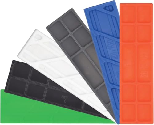 FinnsWorth | Type FP28 Spacer - Flat Shims for DIY and Construction Projects | Plastic Frame Packers For Window & Door Fitting or Glass Fixtures | 28 x 100mm | 100 mix