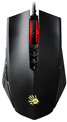 Bloody A70x Optical Gaming Mouse with Light Strike (LK) Switch & Scroll - Fully Programmable and Advance Macros (A70x-MatteBlack)