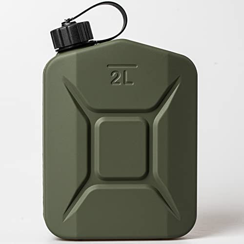BAUPROFI Stahlblechkanister Proper Fuel Can 2l matt green Kraftstoffkanister