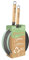 Aeternum Green Induction Wood, Due Padelle Antiaderenti, Adatto a Induzione, Manici in Legno di Faggio, Diametro 24 cm e 28 cm, 100% materiali riciclabili, Verde