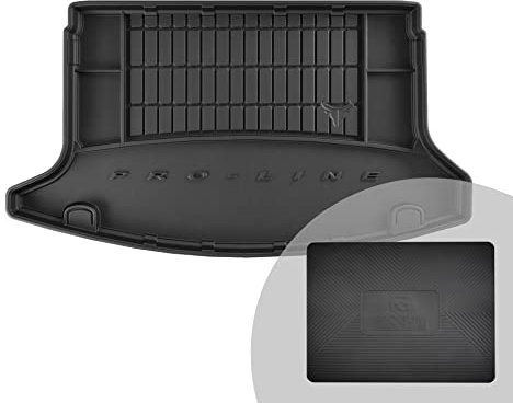 FROGUM ProLine 3D Gummimatte Exklusive Auto Kofferraummatte Kofferraumwanne für Hyundai i30 III N Performance ab 2017 | Bequemer Organiser | Die höchsten Kanten