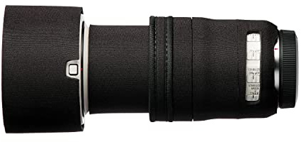 easyCover - Lens Protection Camouflage Cover - Objektivschutz - Schutz für Ihr Kameraobjektiv - Canon RF 70-200mm F/4L is USM - Schwarz