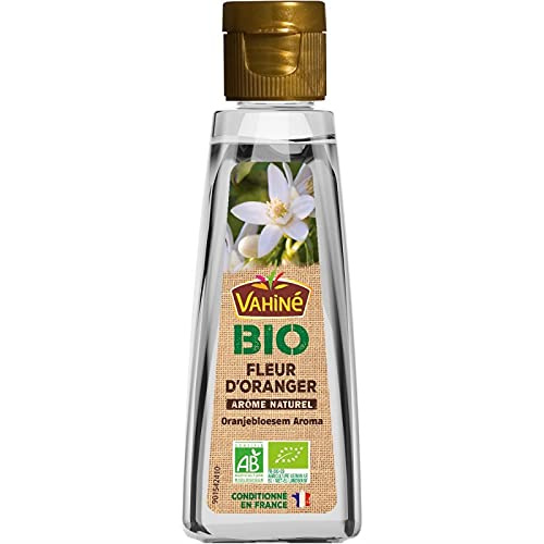 VAHINÉ - BIO Arome Fleur Orange Bio 50Ml - Saveur florale et touche bio pour vos plats diététiques et gourmands - Epicerie Salée. - Le Lot De 3