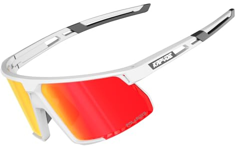 KAPVOE Polarized Cycling Glasses Sports Sunglasses Women Men Bicycle MTB UV400 Protection Running Mountain Bike Baseball Biking Goggles Riding BMX Fishing Running Riding Golf Driving Softball 06