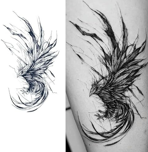 2 Pieces Of Herbal Temporary Tattoo Fake Tattoo Stickers Semi-Permanent Juice Waterproof Long-Lasting Men'S Arm Arm Lasting For Two Weeks