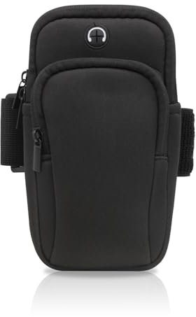 WisePoint Bracciale Smartphone, Panno da Immersione Fascia da Braccio Portacellulare per Uomini e Donne, Fascia Sportiva da Braccio per Corsa, Ciclismo, Alpinismo (nero)