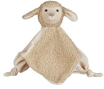 Sterntaler Schmusetuch M Schaf Flocke - Baby Kuscheltuch aus weichem Boucle und Boa - Baby und Kinder Schnuffeltuch zum Greifen und Entdecken - Baby Kuscheltier, sandfarben