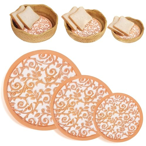 Terra Cotta Brotwärmer, rund, Terrakotta-Stein, ideal für Tortillas, Brötchen, Weihnachts- und Einweihungsgeschenk für Bäcker (20,3 cm, 30,5 cm)