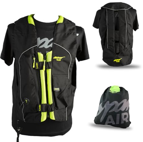 Aspar Air Modelo 0.5 Chaleco Airbag Moto L Negro