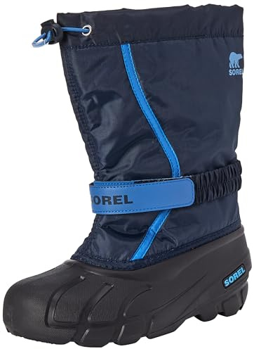 Sorel Scarponi Youth Flurry, esterno impermeabile, fodera in feltro confortevole, trazione affidabile, vestibilità senza sforzo - ragazzi unisex