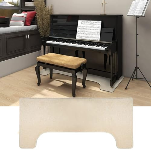 Qesjodfu Soundproof Rug for Piano Upright Piano Carpet Protector Sound Dampening Non-Slip Carpet Acoustic Pads Sound Proof Floor Mat Soundproofing Blankets Sound-Absorbing Mat 160 x 70 cm