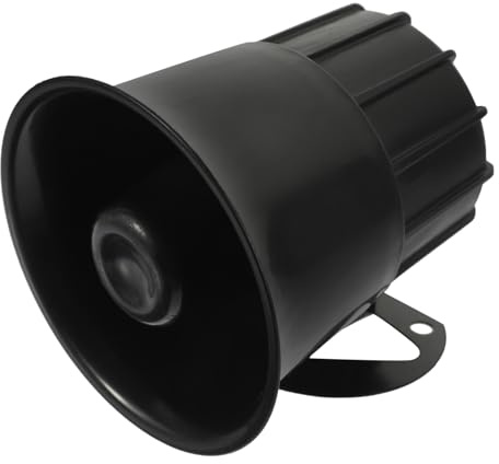 Mipcase Allarme Acustico 12V Altoparlante Pa per Auto Corno Monotono Bocca Rotonda Accessorio Resistente Agli Spruzzi per Veicoli Uso Esterno Sicurezza Stradale