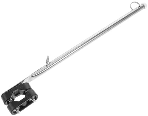 Veemoon Accessoires Nautiques pour Bateau, Mât de Drapeau en Acier Inoxydable Kit de Stabilisateur Moteur, Support de Pavillon pour Rambarde de Bateau et Installation sur Yacht