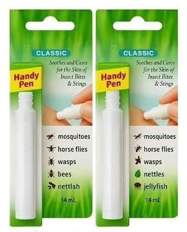 Insect Bite Relief After Bite Pen 14ml (2‑Pack) – Fast Relief for Mosquito, Midge, Wasp & Bug Bites, Easy‑Apply Travel First Aid for Adults & Children – Exclusive AG Total Health Bundle