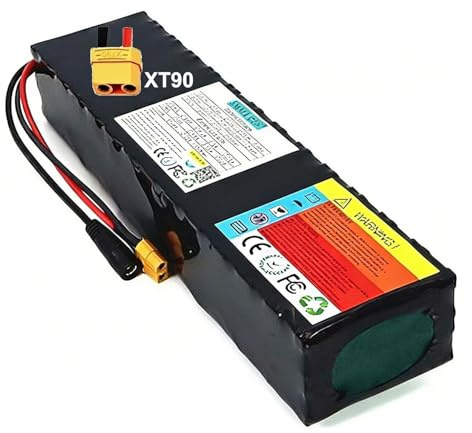 48 Volt 36Ah Klapproller Akku Pack E-Bike Akku Mit Ladegerät Und Integrierter BMS Platine Für 100-800W Elektroroller Motoren Hochleistungs Electric Bicycle Battery XT90,48V 36Ah
