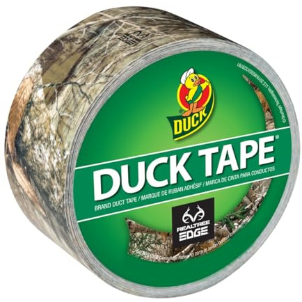 Duck Brand 1409574 Color Printed Duct Tape, Realtree Camouflage, 1.88 x 10 Yards, Single Roll