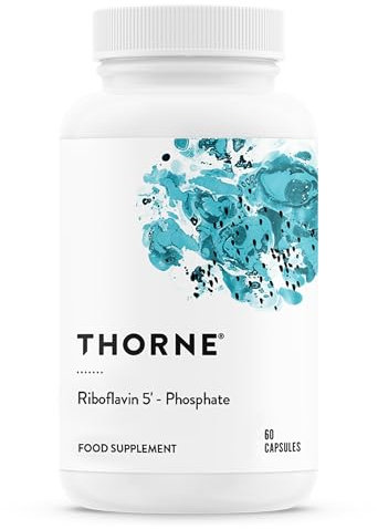Thorne Riboflavin 5'-Phosphate - Bioactive Form of Vitamin B2 for Methylation Support - 60 Capsules