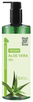 Aloe Vera Gel Vegan | KOSMETIKANALYSE: SEHR GUT | Natürlich & 250 ml | Premium Qualität aus ECHTEM SAFT, NICHT PULVER