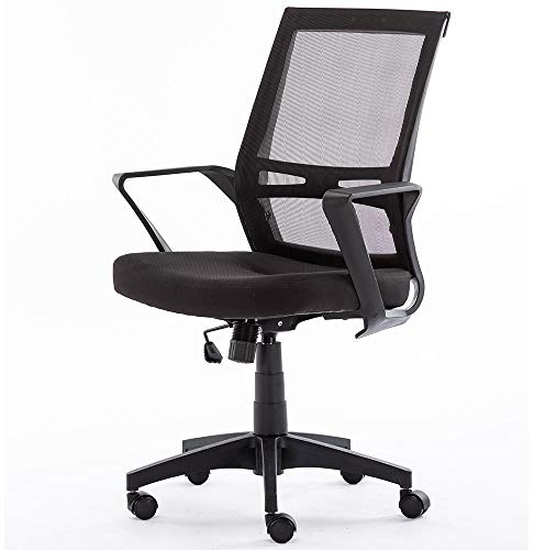 BAKAJI Bürostuhl Ergonomisch, Schreibtischstuhl mit Netzbespannung, Chefsessel aus Mesh, höhenverstellbarer Computerstuhl 130 kg, Arbeitsstuhl mit Netzrückenlehne, atmungsaktiv, Wippfunktion