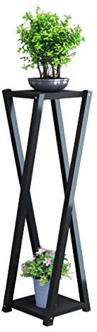 KDDEON Blumenständer Metall,Blumentreppe,Doppelschicht-Design rutschfest Balkon Wohnzimmer Pflanzenrahmen,60/80/100cm