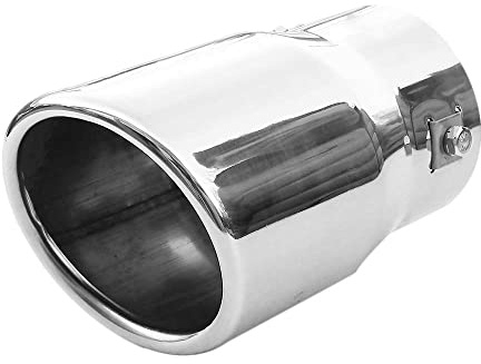 Embout Tuyau De Sortie Pot D'échappement 68mm Diamètre Intérieur Acier Inoxydable Chrome