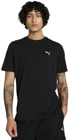 Puma Herren ESS S Logo Tee T-Shirt, Black, XXL