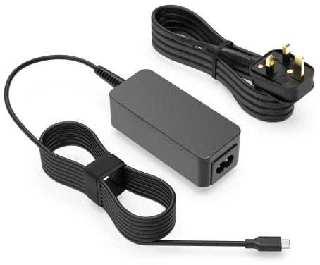 Charger Fit for Lenovo Chromebook, USB C, 45W, Fast Charging