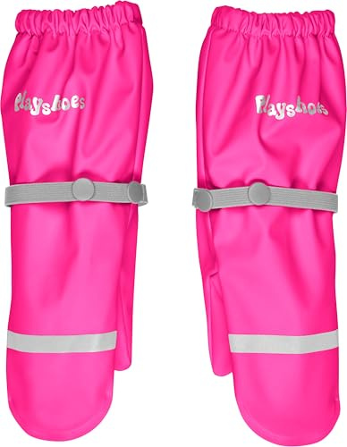 Playshoes unisex barn lera fleece foder varm vind och vattentät handskar, Neon rosa, 3 (ca. 4-6 Years)