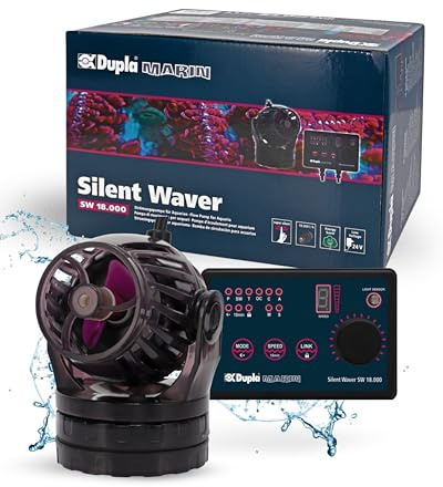 Dupla Marin Silent Waver 18.000 l/h I Bomba de flujo para acuarios marinos I Funcionamiento silencioso y estructura robusta, incluye enlace inalámbrico, circulación de agua de bajo consumo e
