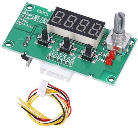 Agatige Schrittmotor-Antriebsregler, Schrittmotor-Treiber-Impulsgeneratormodul, DC8‑24V Schrittmotor-Controller-Platine, Schrittmotor-Antriebs-Controller-Modul Drehzahlregelung mit Digitalanzeige
