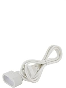 CHACON Textil-Verlängerung, weiß, mit weißem Stecker, 1,5 m