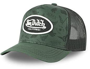 Von Dutch Kappe für Herren und Damen, verstellbar, Trucker, ohne Verformung, weich und originell, Schwarz , Einheitsgröße