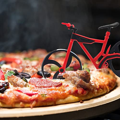 Roue à pizza en acier inoxydable - Roulette à pizza de vélo en acier inoxydable non collante,Accessoires de cuisine Roue à pizza pour Cantines Cuisines Accueil Écoles Delr