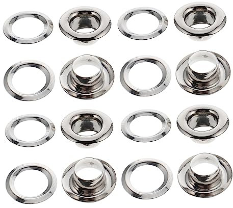 CORHAD 100pcs Reusable Sliding Ring Household Bathroom Curtain Buttonholes for Roman Blind Clips and Pleated Curtains Easy to Use Rings and Hooks