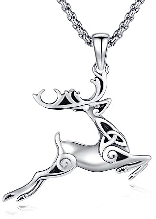 JERWLI 925 Sterling Silber Tieranhänger Halskette, niedlicher Tierschmuck als Geschenk für Damen und Mädchen