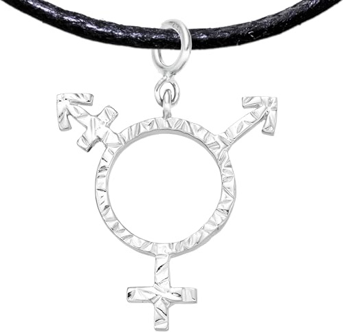 Handgefertigter LGBT Symbol Ketten Anhänger 925 Silber Vergoldet/Platiniert | Queer, Lesbian, Transgender, Non-Binary, Gay, Bisexuell, Asexual, Genderqueer, Pangender, Agender, Neutrois, Bigender, Demi
