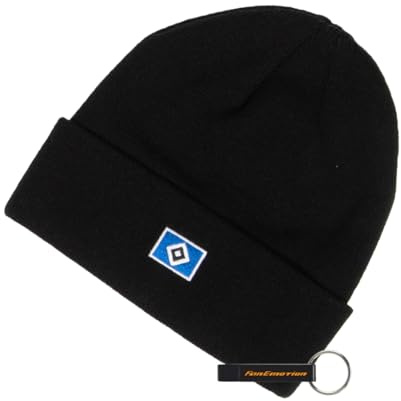 Hamburger SV HSV Mütze Wintermütze Einheitsgröße Beanie 100% Polyacryl HSV Fanartikel + FanEmotion Flaschenöffner