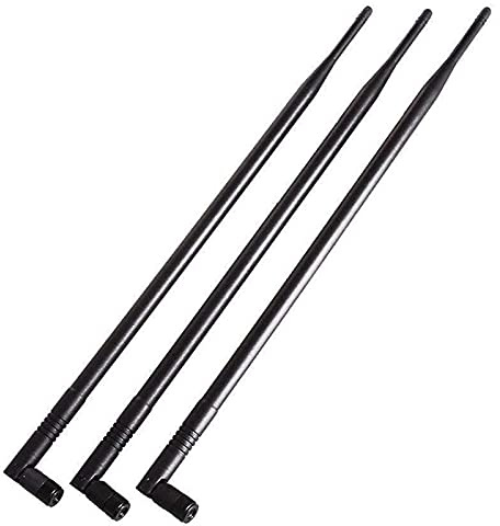 Bumdenuu 10DBi 2.4GHz 5GHz WiFi Booster Antena Omnidireccional RP-SMA para Router RT-AC66U RT-N66U RT-N16 AC1750