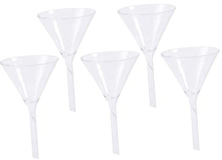 Ciieeo 5 Stück Dreieckglastrichter Aus Glas 40mm Labortauglich Für Analytische Chemie Wiederverwendbar Und Handwaschbar