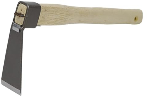 Houe à Main 1pc en Acier et Bois Poignée Ergonomique pour Désherbage | Ameublit le Sol, Retire Branches et Herbes Indésirables, Usage Jardinage et Travail du Sol