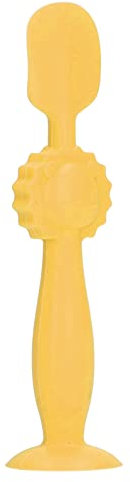 Baby-Po-Creme-Applikator, Windelcreme-Pinsel für Babys, Cremespatel, Weiches Silikon, Hautfreundliche Saugbasis, Windelausschlag-Creme-Applikator (YELLOW)