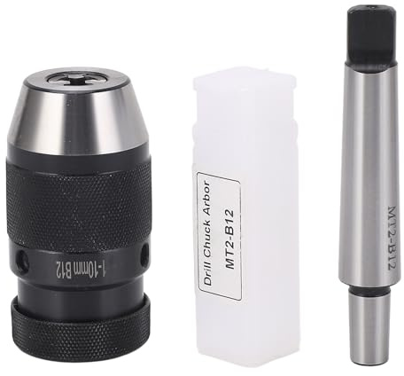 MOZUO Juego de portabrocas autotensantes de 1 a 10 mm para varias taladradoras, fresadoras, tornos, taladros y herramientas eléctricas manuales