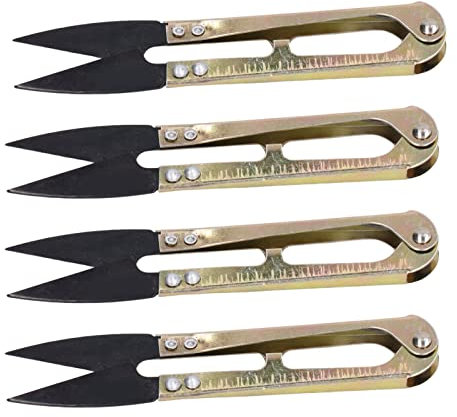 Nähschere, Garnschere, 8 Stück, U-förmige Schere, Tragbar, Praktisch, für Kreuzstich, Stickerei, Nähen, Trimmkopf, Kleine Schere, U-förmige Schere, Werkzeug, Fadenschere für