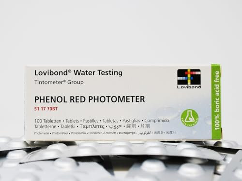 TEST ALL WATER - Pastiglie fotometriche Lovibond Phenol Red | Test accurato del pH per piscine, spa e altro | Ecologico e facile da usare | Compatibile con fotometri | 100 compresse